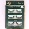 Handgjorda 3 par 3d crisscross false eyelashes pack naturlig lång tjock fake ögonfrans full remsa charmiga ögon smink tillbehör