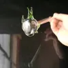 Kleine Fische gerades Strohglas Ölbrennerrohr dickes Glas Pyrexrohr zum Rauchen von Tabak Klarglasrohr Wasserrohre Hand