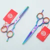 2Pcs Z1004 55039039 Purple Dragon TOPPEST Hairdressing Scissors Factory Cutting Scissors Thinning Shears professional5458182