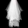 Ruffles Branco Tiers Tulle Eventos de casamento Romantic Wedding fornece nupcial Acessórios Bridal Veil personalizado Em feita Stock