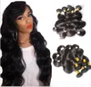  Brazilian Straight Human Hair Weaves Extensions 4 Bundles with Closure Free Middle 3 Part Double Weft Dyeable Bleachable 100g/pc