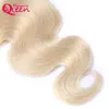 Splaty 613 Blondynka Brazylijska fala ciała ludzkie włosy splot 100% Virgin Human Hair Bundles Ombre Hair Weave 3 szt. Bezpłatna wysyłka