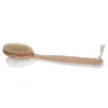 Wholenatural Bristle Middle Longhandled Bamboo Dusch Body Bath Brush Rund Huvud Borttagbar duschborste9757920