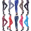 Damen-Leggings aus Kunstleder, hochwertige, schlanke Leggings in Übergröße, hohe Elastizität, sexy Hosen, Leggins S-XL, Lederstiefel-Leggings