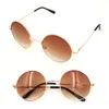 Women Men Round Sunglasses Steampunk Shades MultiColor Gradient Mirror Lens Goggles Designer Vintage Sun Glasses