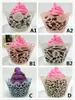 faveurs de mariage gâteau de mariage filigrane découpé au laser tasse de dentelle emballage de gâteau emballages de cupcake pour la décoration de fête d'anniversaire de mariage 12 pièces par lot