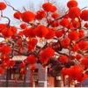 26 cm Dia Party Dekorasyon Çin Geleneksel Doğum Günü Düğün Asılı Malzemeleri Için Geleneksel Festival Kırmızı Kağıt Fenerler