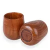 High Quality Retro 5oz Egg Cups Wine Glasses Mugs Natural Solid Wood Wooden Tea Cups Wine Beer Cups 150ml Milk coffee mugs