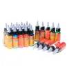 50 kleuren tattoo inkt set permanente make-up art pigment 30 ml tattoo verf voor wenkbrauw eyeliner lip body