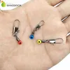 100 pz lenza da pesca zavorra diapositive piccola testa di plastica fagioli spaziali peso da pesca clip antiscivolo girelle da pesca connettore accessori9953095