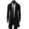 الجملة- مزدوج السترة السترة X-Long Jacket الصوف مزيج من Windbreaker Palto Jaqueta Masculina Men Winter Coat Hombre Mens Mens Jackets and Coats