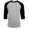 venda quente de verão outono Homens O-Neck 100% Casual homem shirt da luva camiseta Raglan Jersey do algodão camiseta Homens