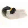 New fashion 3 bundles Hair Weft color 1bgray 99j High Temperature Hair Weave Hair Extension for full head 3458370