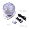 Diamond Aurora Borealis LED Projector Lighting Lamp Color Changing 8 Moods USB Light Lamp With Speaker Novelty Light Gift226C