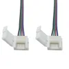 10mm 4 pin Solderless Lengthen Connectors for 5050 RGB LED Strip or 10mm Wide 4 pin Flexible PCB Connector