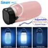 Draagbare lantaarns Multifunctionele opvouwbare waterdichte opslag Zonne-energie Silicon Fles Camping USB Oplaadbare LED-zaklamp