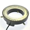 Freeshipping 72mm LED Ring Light Trinocular Stereo Microscopes Light Source 72 LED Bulbs Adjustable Ring Light illuminator Lamp