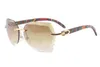 Natural Wood Color Solglasögon, 8300817 Anpassade solglasögon, mode avancerade gravyrlinser, storlek: 58-18-135mm solglasögon,
