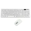 Kit tastiera e mouse mini ultra sottile wireless da 2,4 GHz per PC desktop portatile Opzione in bianco e nero