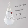 7W / 12W LED-lampen Outdoor Noodverlichting USB Charge Mobile Power Charging Camping Tent Gloeilamp met schakelaar