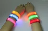 Yeni 2016 Naylon Şeffaf LED Yanıp Sönen Kol Bandı Bilek Kayışı Armband Gece Aktivite Uyarı Parti için 100 adet / grup