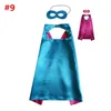 Pure Color Double Side Cape and Mask with 2 different colors 70*70cm Capes for Kids Christmas Halloween Cosplay Prop Costumes