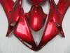 100% apto para para carenagens de molde de injeção Yamaha YZFR1 2004-2006 vinho vermelho carenagem preta kit YZF R1 04 05 06 OT16