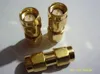 50 stuks gouden SMA RF dubbele mannelijke coaxiale connector