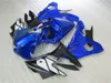 Kroppsverksplastkit för Yamaha R6 2003-2005 Blue Fairings Set YZF R6 03 04 05 IY36