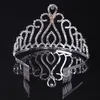 Rhinestones ile Gelin Tiaras Düğün Takı Kızlar Başlıklar Doğum Günü Partisi Performans Pageant Kristal Taçlar Düğün Aksesuarları # T035