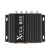 Freeshipping XVGA Box RGB RGBS RGBHV MDA CGA EGA voor VGA Industrial Monitor Video Converter met US Plug Power Adapter Zwart Nieuw