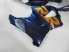 Hot Sale Fairing Kit för Honda CBR919RR 98 99 Deep Blue White Fairings Set CBR 900RR 1998 1999 OT22