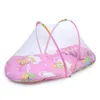Bärbar Baby Bed Crib Folding Mosquito Net Folding Myggnät för Spädbarn, Kudde + Madrass + Kudde