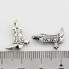 Hot Sales ! 200PCS Antique Silver Zinc Alloy Sided Boots Charms Pendants 13 x 17mm DIY Jewelry A-059