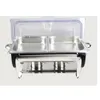 Habilage buffet en acier inoxydable Posteur de casserole 9l Basin Clear Visible Flip Lid Wedding Banquet Cuisine Pan de cuisine Food T1817301