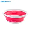 4lportable 11.4 '' Silicone Colapsible Camp Bowl lavagem Água Armazenamento de Água, para Camping Pesca Viagem ao ar livre