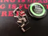 NI200 Wire resistance Ni 200 nickel prebuilt coils premade pre-built coil AWG 26g 28g Gauge Ni-200 for Temp Control TC Mod 10pcs/box