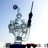 Matrix Perc Recycler Shishas Einzigartige Octopus-Arme mit 14,5-mm-Verbindungsstil Glasbong Bongs Bohrinseln Wasserpfeifen Dab Rig Grün Blau Bernstein OA01