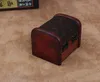 Scatola portagioie vintage Custodia portaoggetti per organizer Mini contenitore in metallo con motivo floreale in legno Scatole in legno fatte a mano