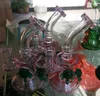 Nieuw Zwart en roze CHEECH Glazen Bong Concentraat Booreilanden met diffuse douchekop perc Bubber Waterpijp met 14 mm verbinding1697846