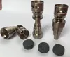 Il più recente chiodo in titanio 6 in 1 con Moonrock all'interno 10mm 14mm 19mm Lunghezza senza cupola per bong in vetro Tubo di vetro Cera secca Vaporizzatore a base di erbe