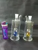 GOUD HOOSHAH GLASS BONGS Tillbehör Glas rökrör Färgglada mini Multi-färg Handrör Bästa sked Glas