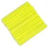 Wholesale- 12Pcs Bicycle Bike Wheel Rim Spoke Mount Clip Tube Warning Light Strip Reflector Reflective Yellow 75mm Bicycle Reflective tube