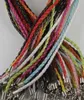 45cm Colorful PU Leather String Rope Handmade Braided Chain DIY Jewelry For Women Men Pendants Necklaces