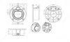 IEC 62196 Type2 AC حامل المقبس دمية لمحطة شاحن EV