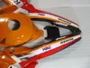 Ny Hot Moto Parts Fairing Kit för Honda CBR60O F2 91 92 93 94 Orange Svart Fairings CBR600 F2 1991-1994 OY32
