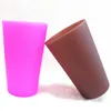 neue Silikon Pintgläser Squishy Bier Weingläser Gummi faltbare unzerbrechliche Tasse 370ml 8 Arten Farbe