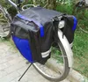 Bolsa negra para sillín de bicicleta, bolsas para bicicleta de PVC y nailon, impermeable, doble cara, bolsa de asiento trasero, alforja, accesorios para bicicleta