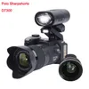 D7300 Dijital Protax Kameraları 33MP Profesyonel DSLR 24X Optik Zoom Telefotos 8x Geniş Açılı lens LED Spotligh 471