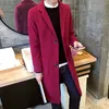 남성 트렌치 코트 재킷 단락 먼지 코트는 플러스 사이즈 모직 overcoat 모직 헝겊 디자이너에서 자랍니다.